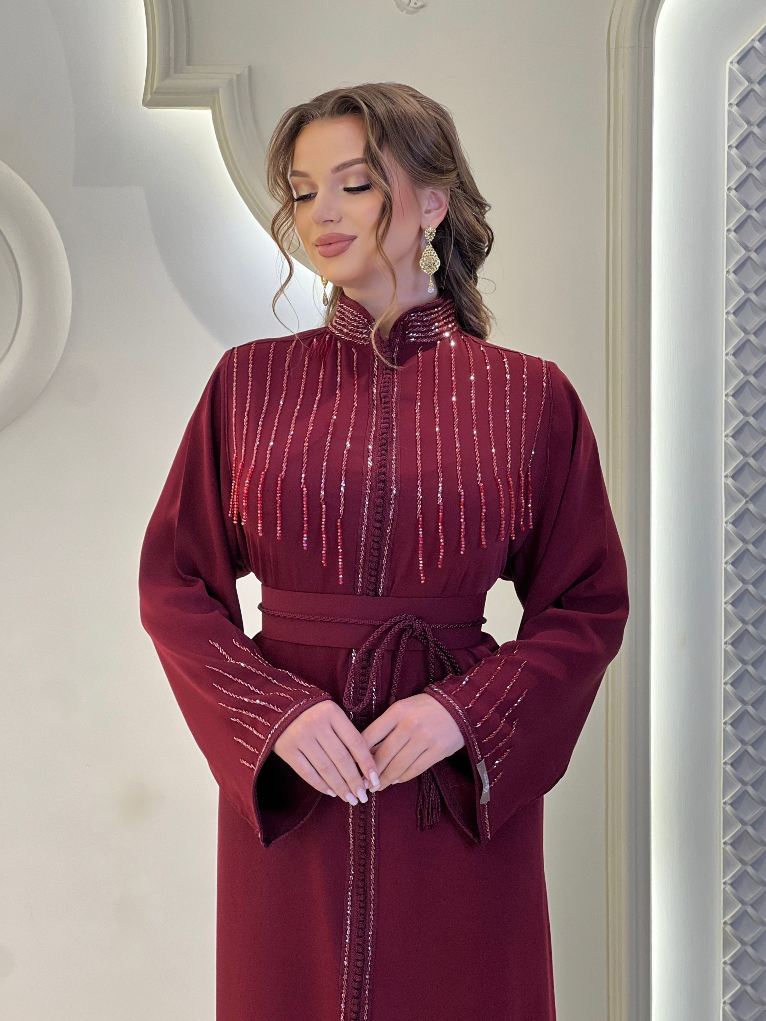 Kaftan Liam Bordeaux