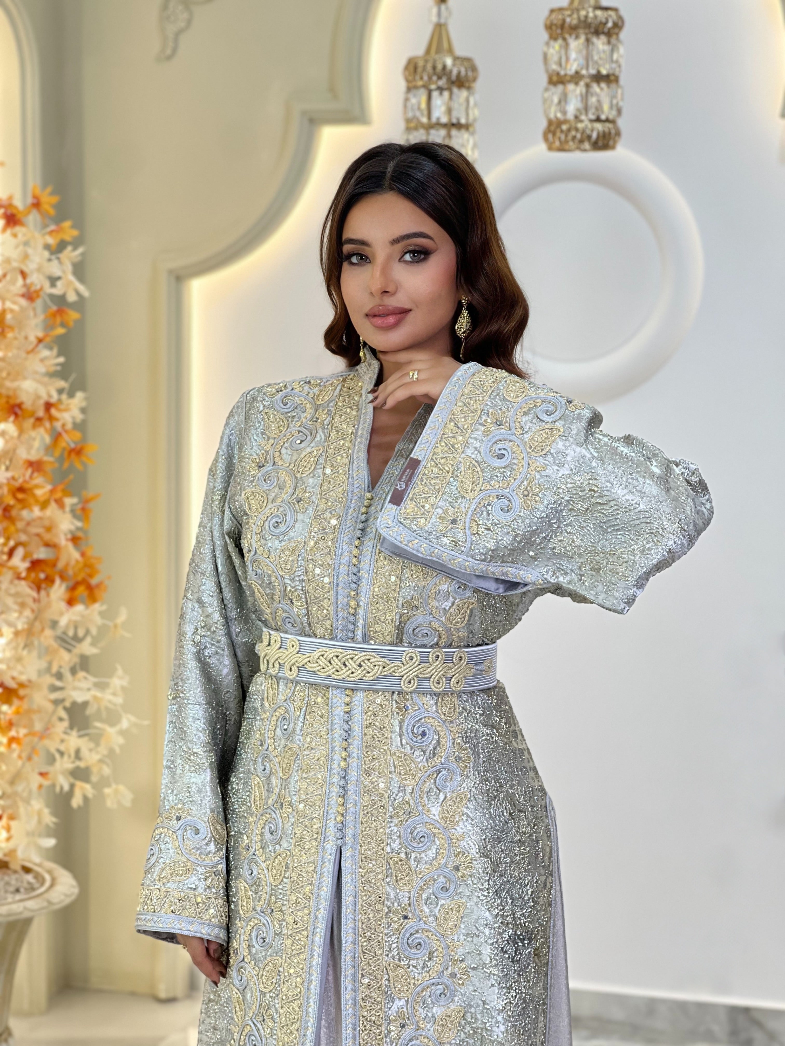 Imperial Brocade Light Grey