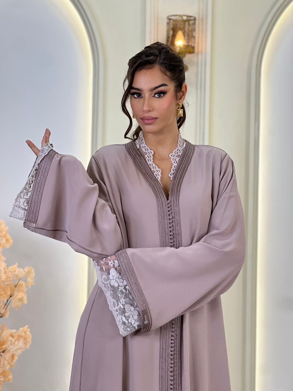 Ravellia, Moroccan lebsa in crepe – view 2 | Kaftan Elegance