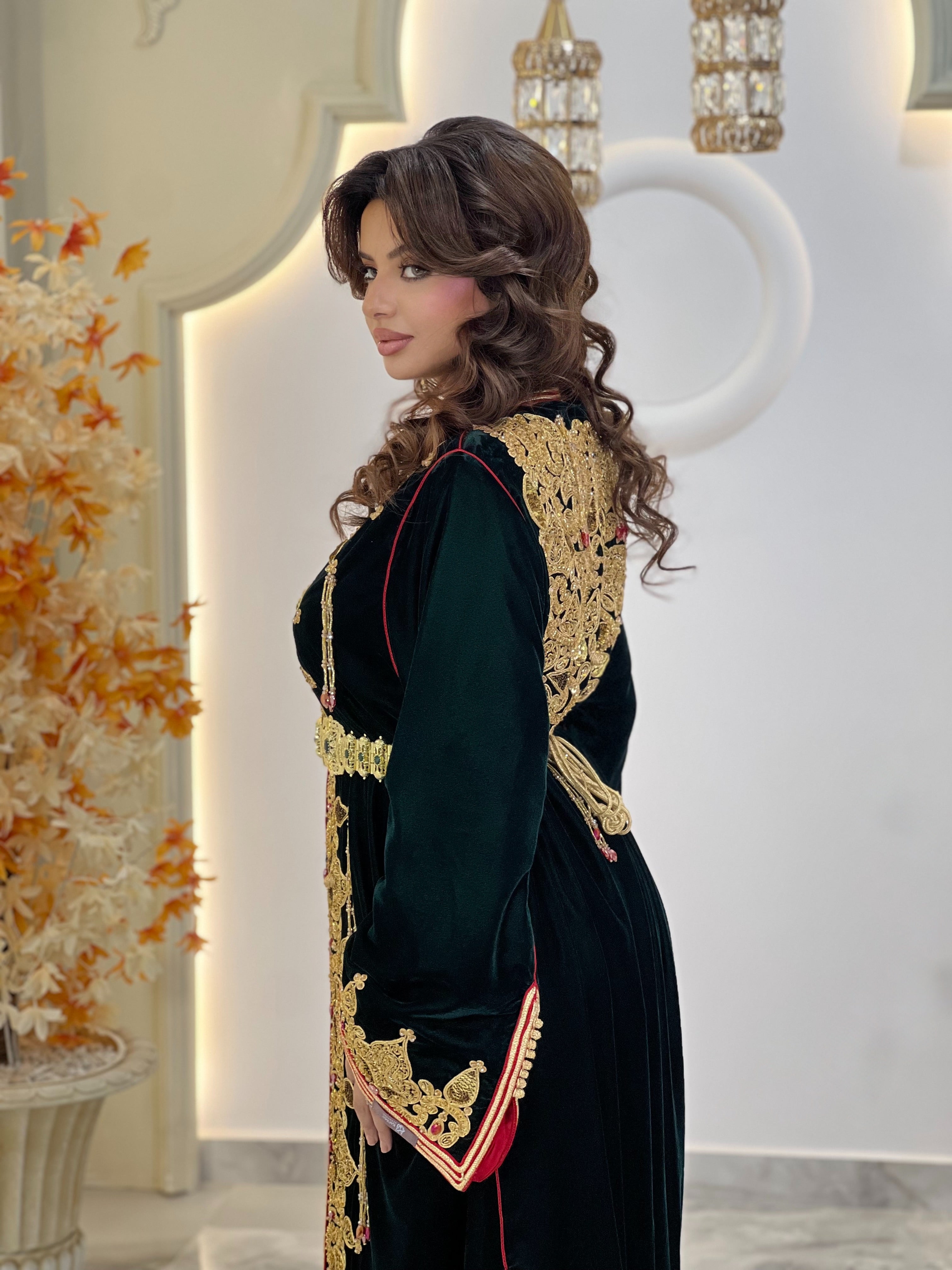 Crimson Green Velvet