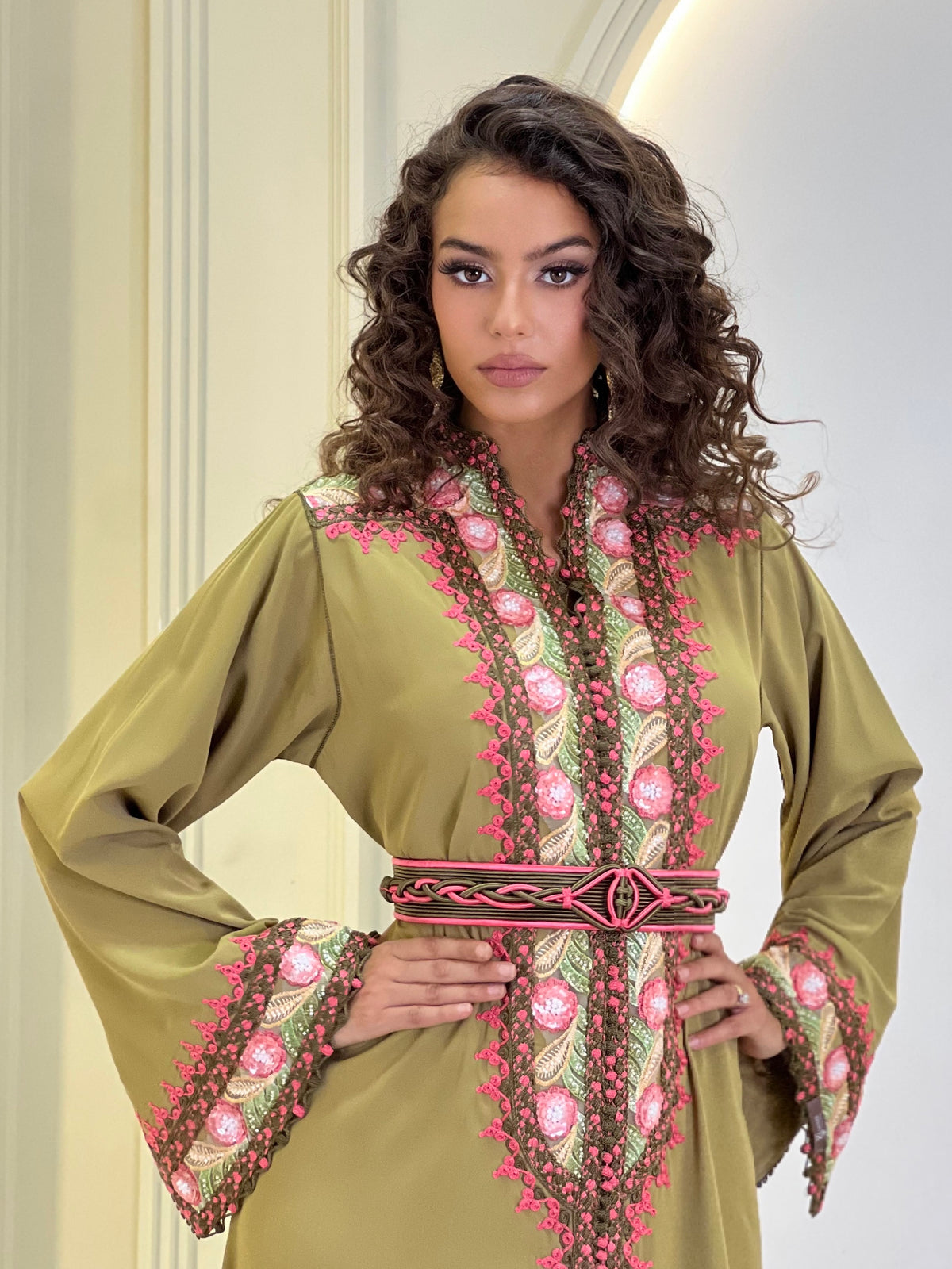 Kaftan Hazal, Moroccan kaftan in crepe | Kaftan Elegance