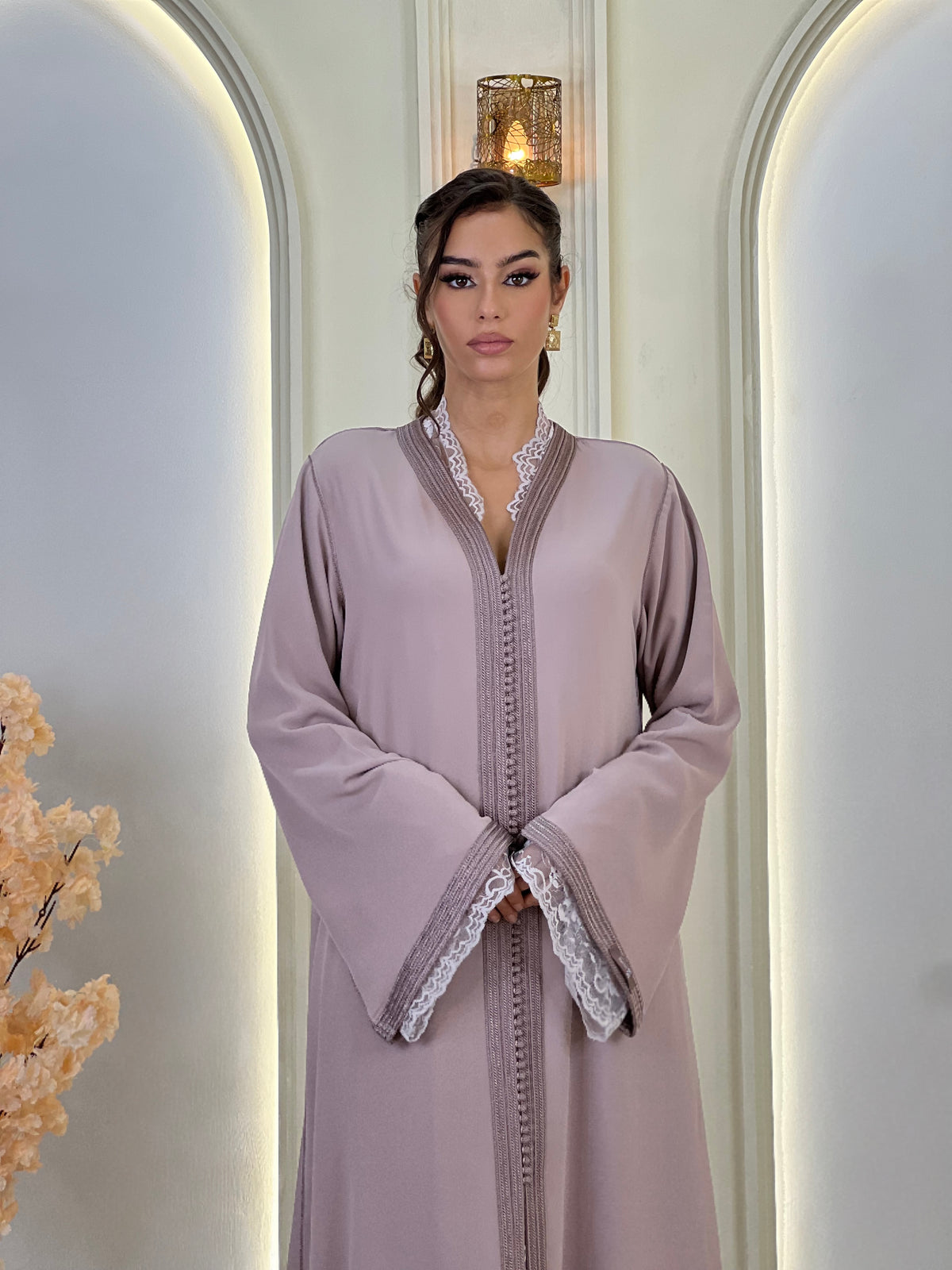 Ravellia, Moroccan lebsa in crepe – view 3 | Kaftan Elegance