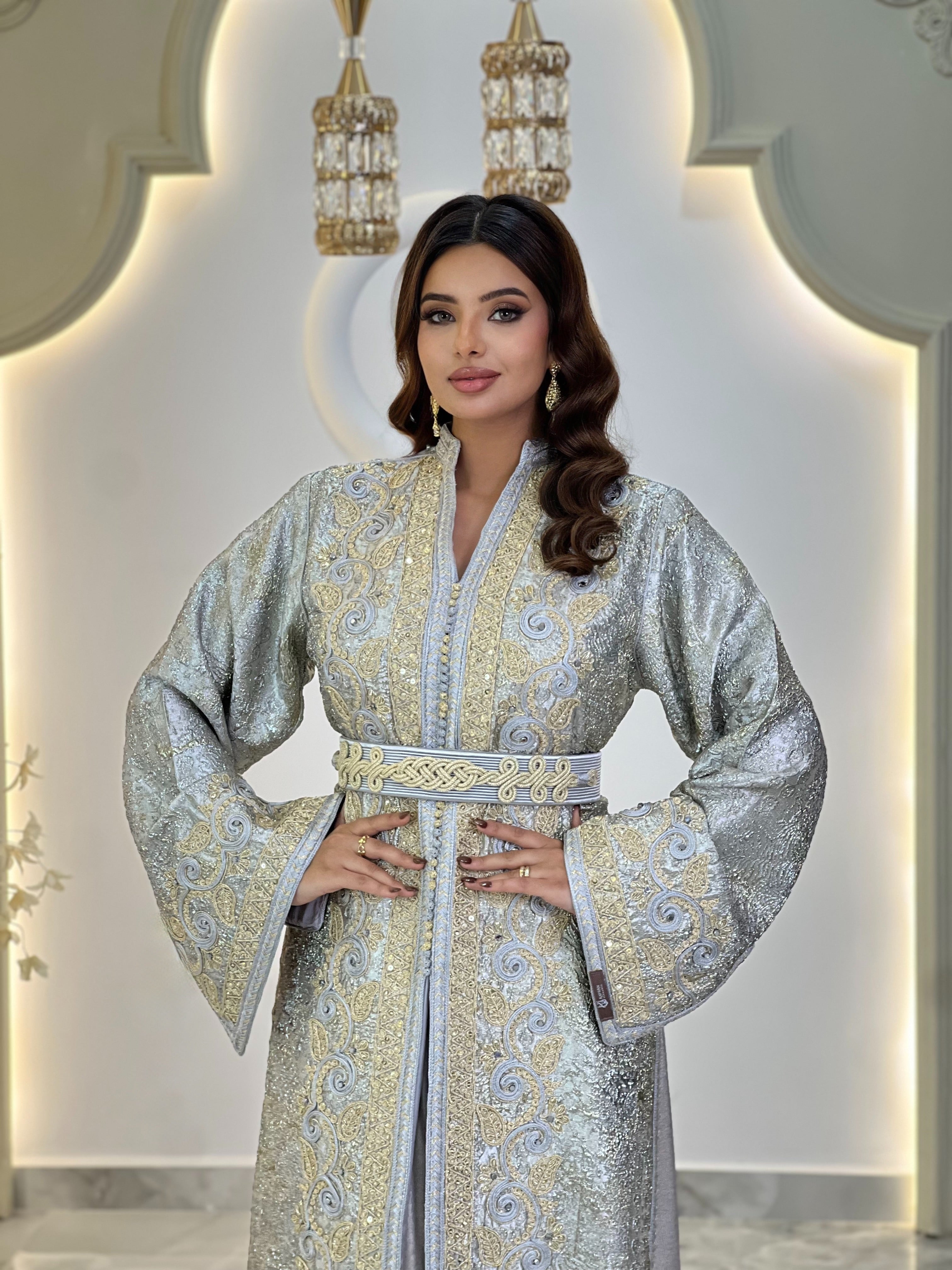 Imperial Brocade Light Grey