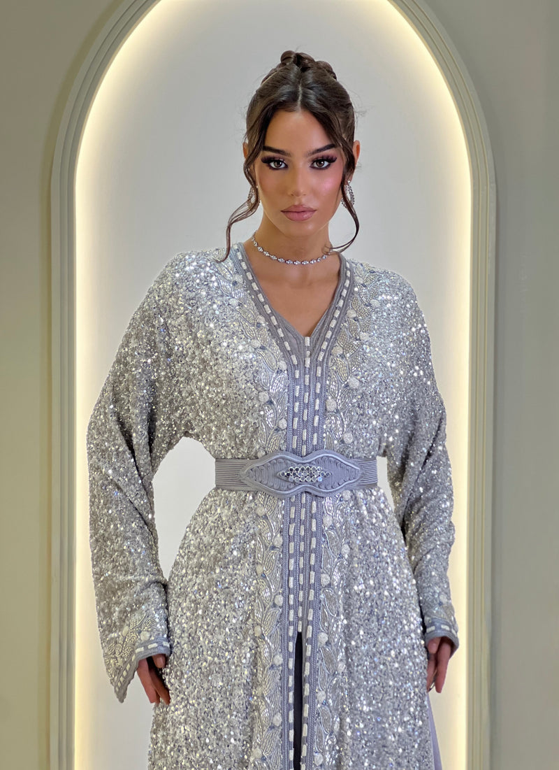 Vera, Moroccan lebsa in satin | Kaftan Elegance