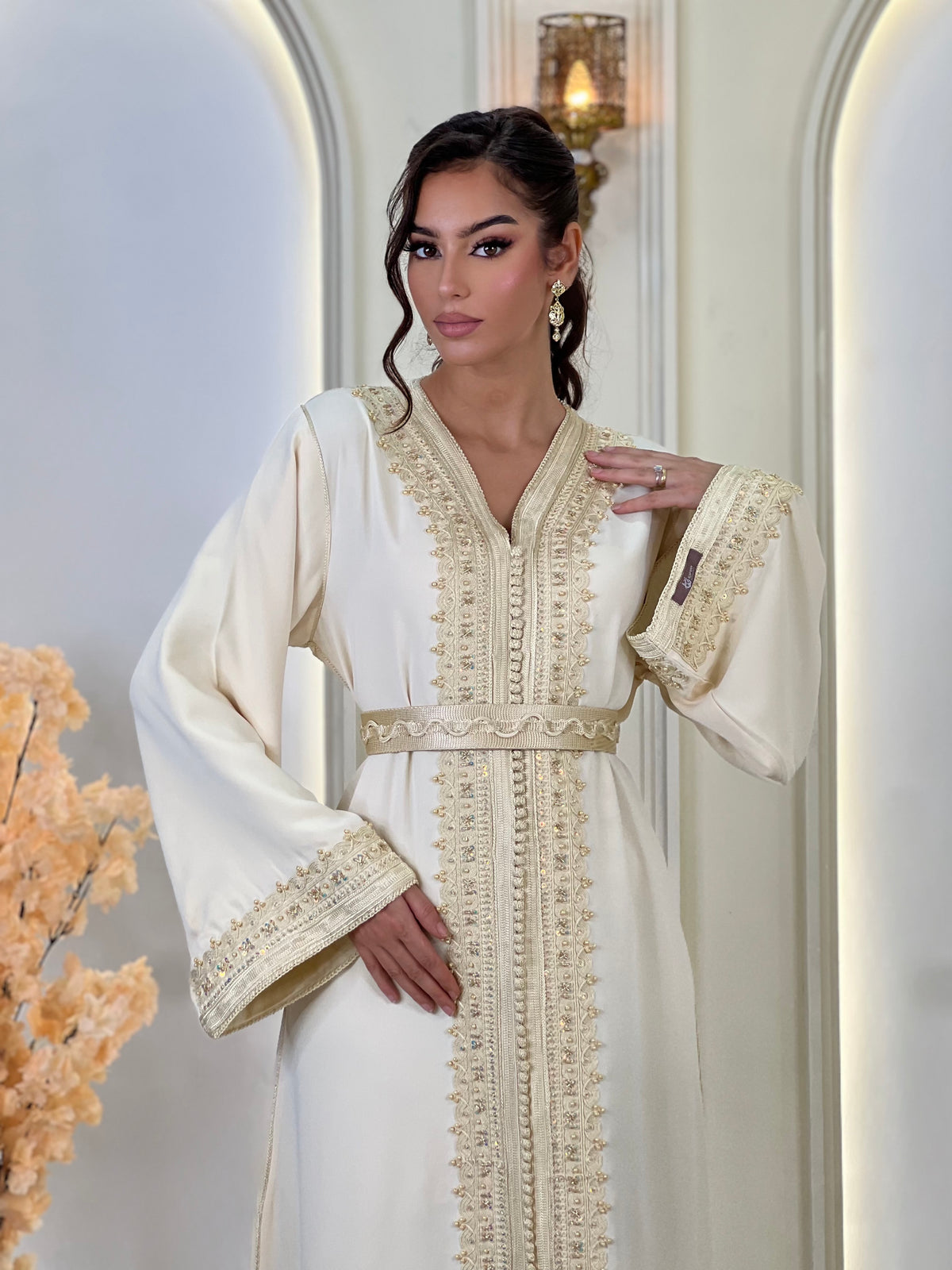 Kaftan Afnan, Moroccan kaftan in crepe | Kaftan Elegance