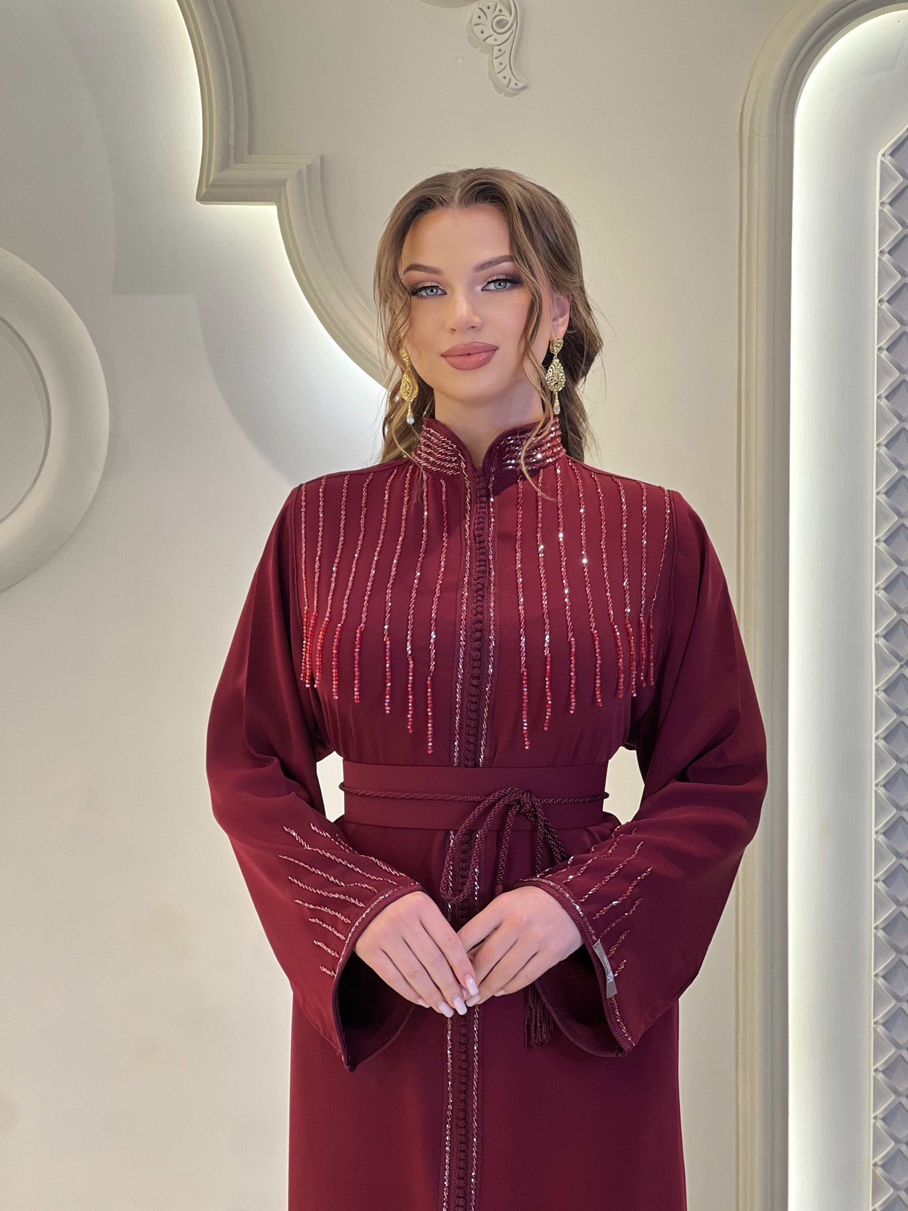 Kaftan Liam Bordeaux