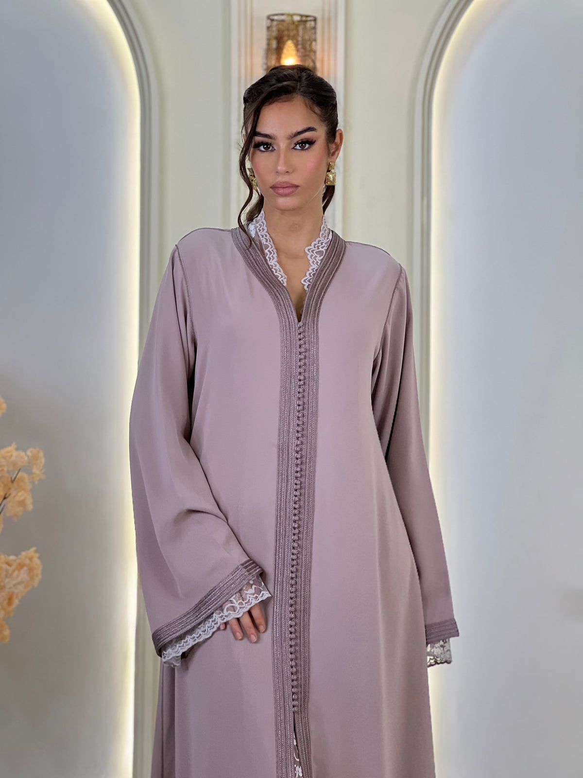 Ravellia, Moroccan lebsa in crepe – view 5 | Kaftan Elegance