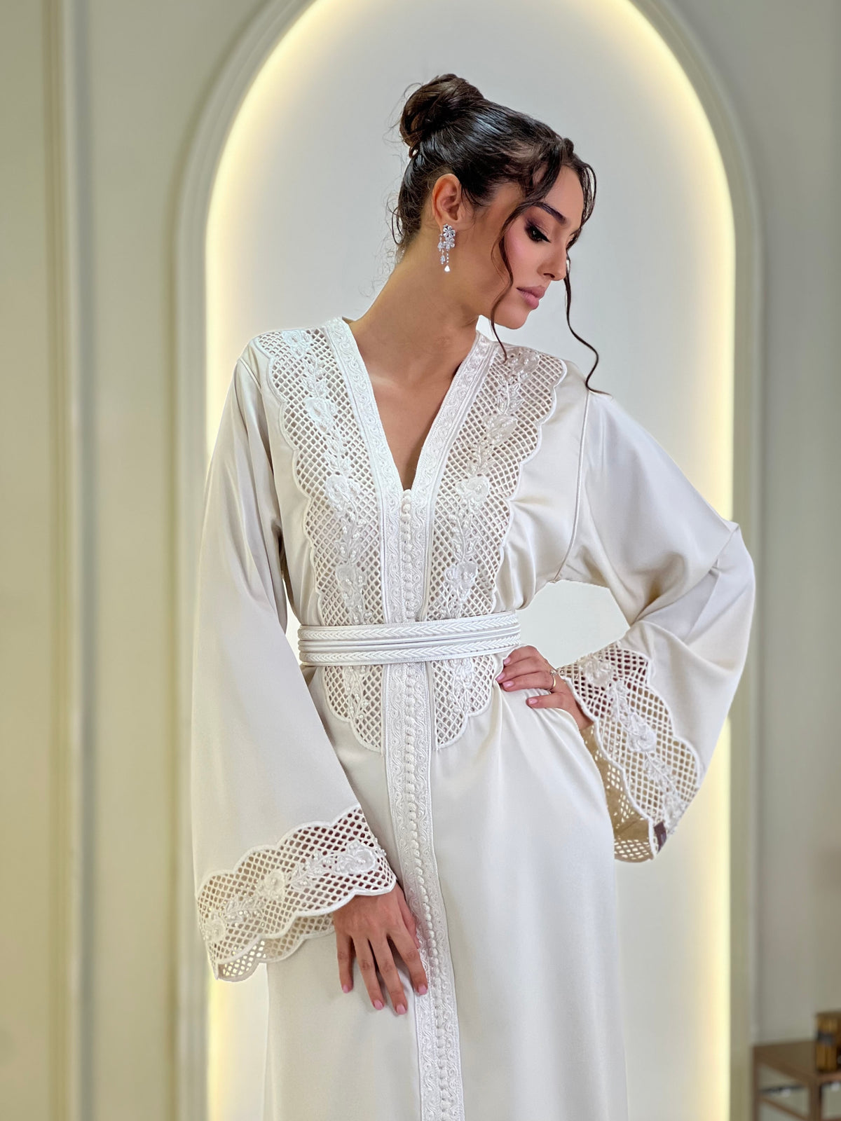 Dahlia Silk Ivory