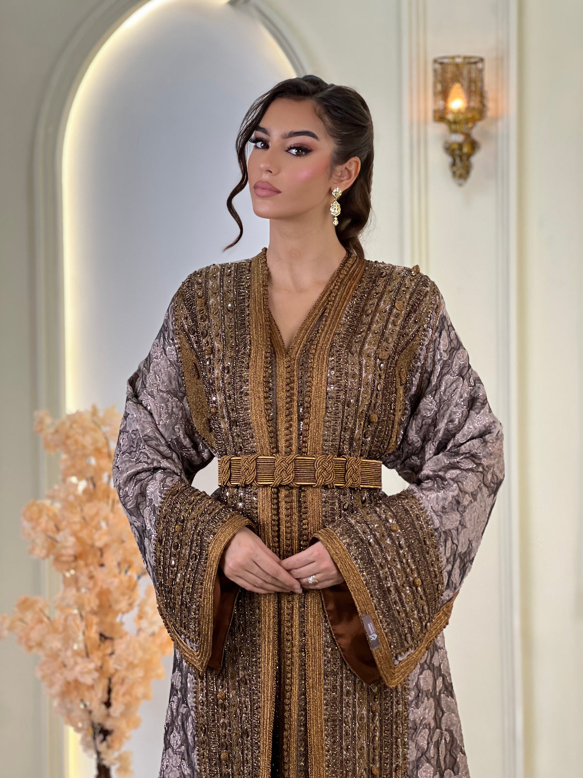 Lebsa Yelina, Moroccan lebsa in brocade | Kaftan Elegance