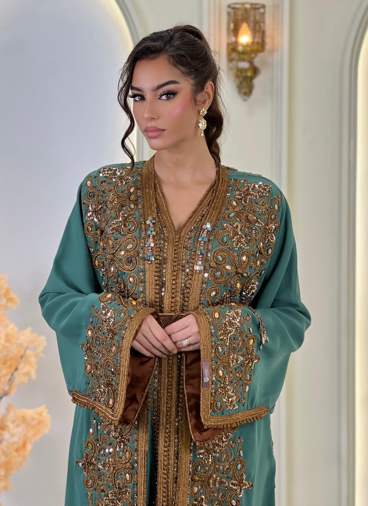 Lebsa Elissia, Moroccan lebsa in crepe | Kaftan Elegance