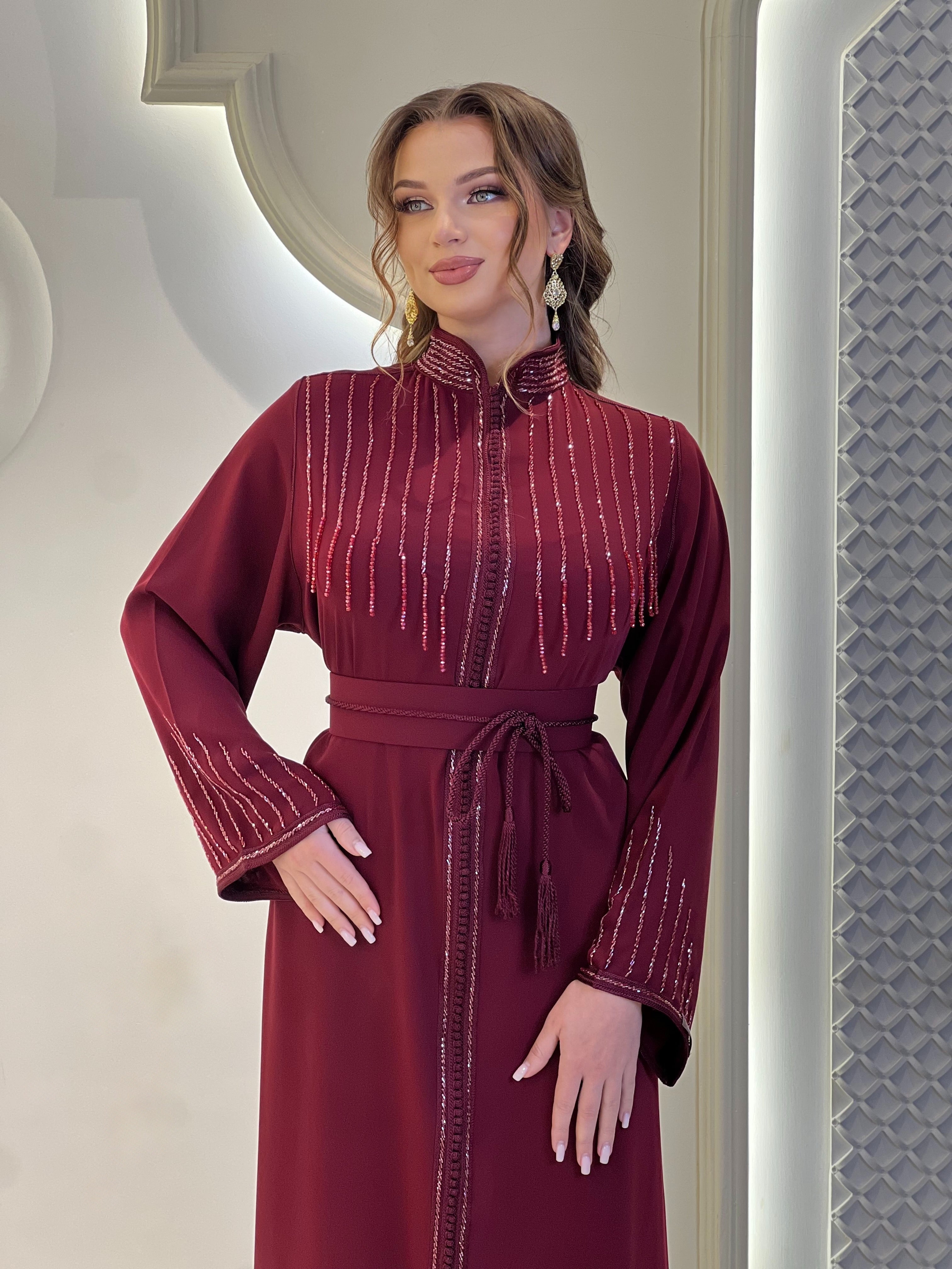 Kaftan Liam Bordeaux