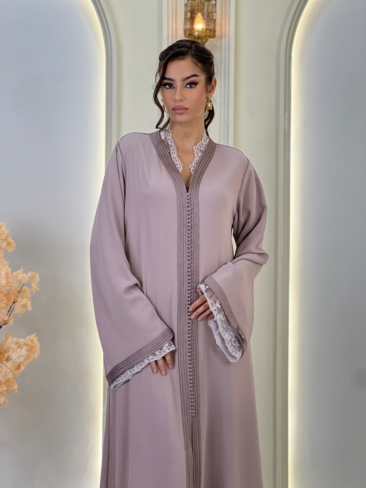 Ravellia, Moroccan lebsa in crepe – view 6 | Kaftan Elegance