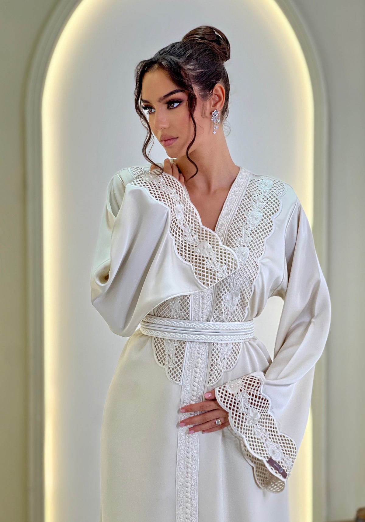 Dahlia Silk Ivory